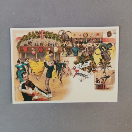 Historische Postkarte “Gruss vom Turnerball”