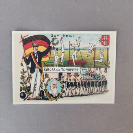 Historische Postkarte „Gruss vom Turnfest“
