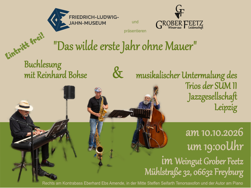 Read more about the article Lesung im Weingut Grober-Feetz: Das „wilde erste Jahr ohne Mauer“